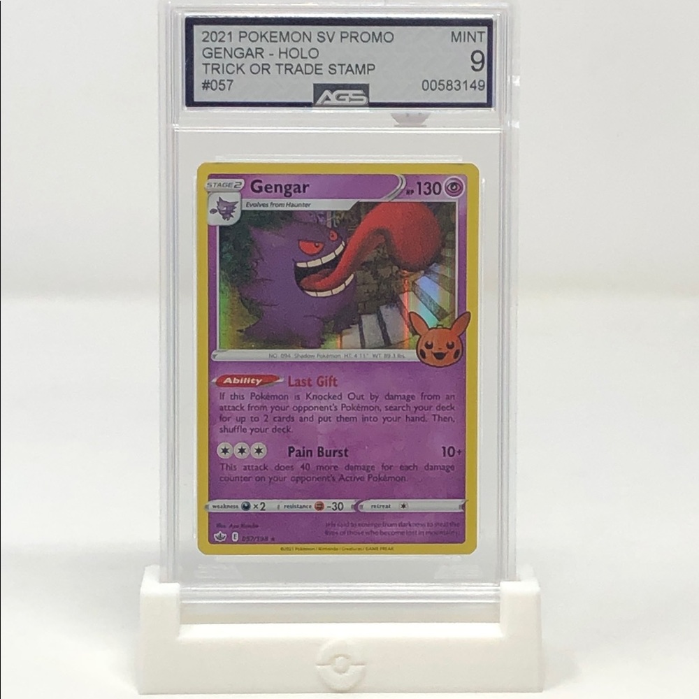 Pokémon TCG AGS Mint 9 Gengar Holo Trick Or Trade 057/198